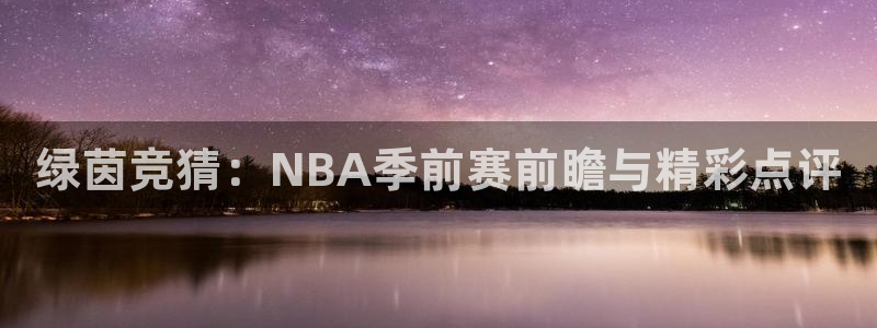 绿茵竞猜：NBA季前赛前瞻与精彩点评
